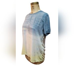 Johnny Was Boho tunic shirt tye dye sz S 100% rayon Summer vibe lake beach boho